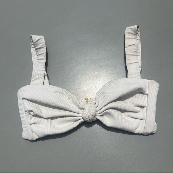 Montce White Ribbed Bikini - Picture 4 of 14